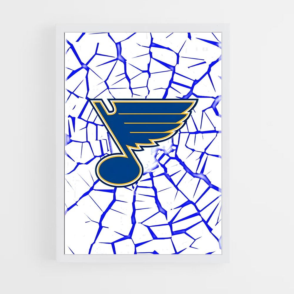 Poster Blues Power – affiche Hockey sur glace (vue 3)